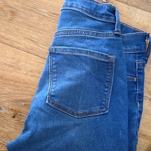 Old navy size 16 blue jeans denim girls adjustable waist ballerina style - Picture 3 of 16